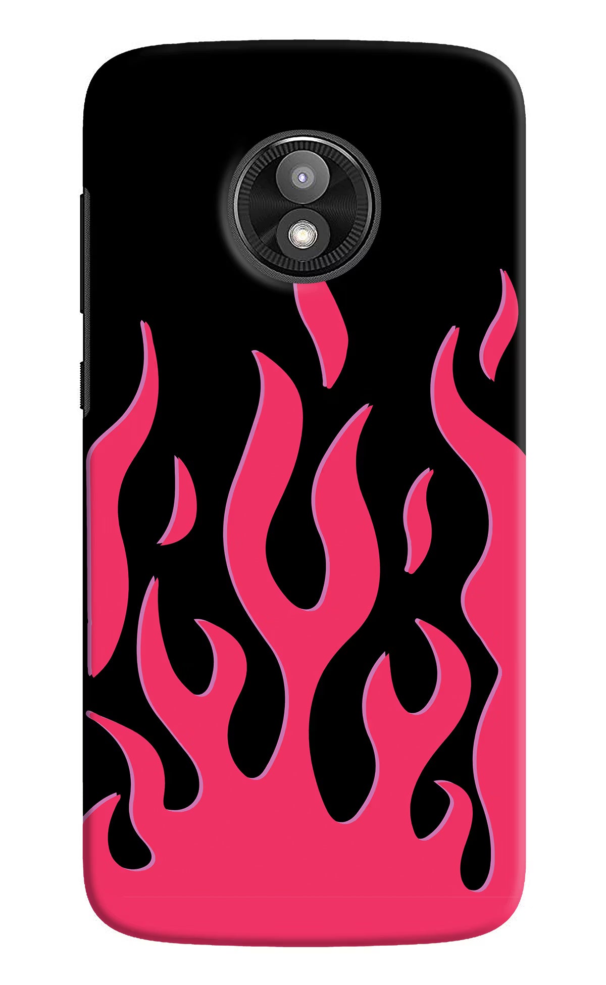 Fire Flames Moto E5 Play Hard Case Back Cover by Casekaro