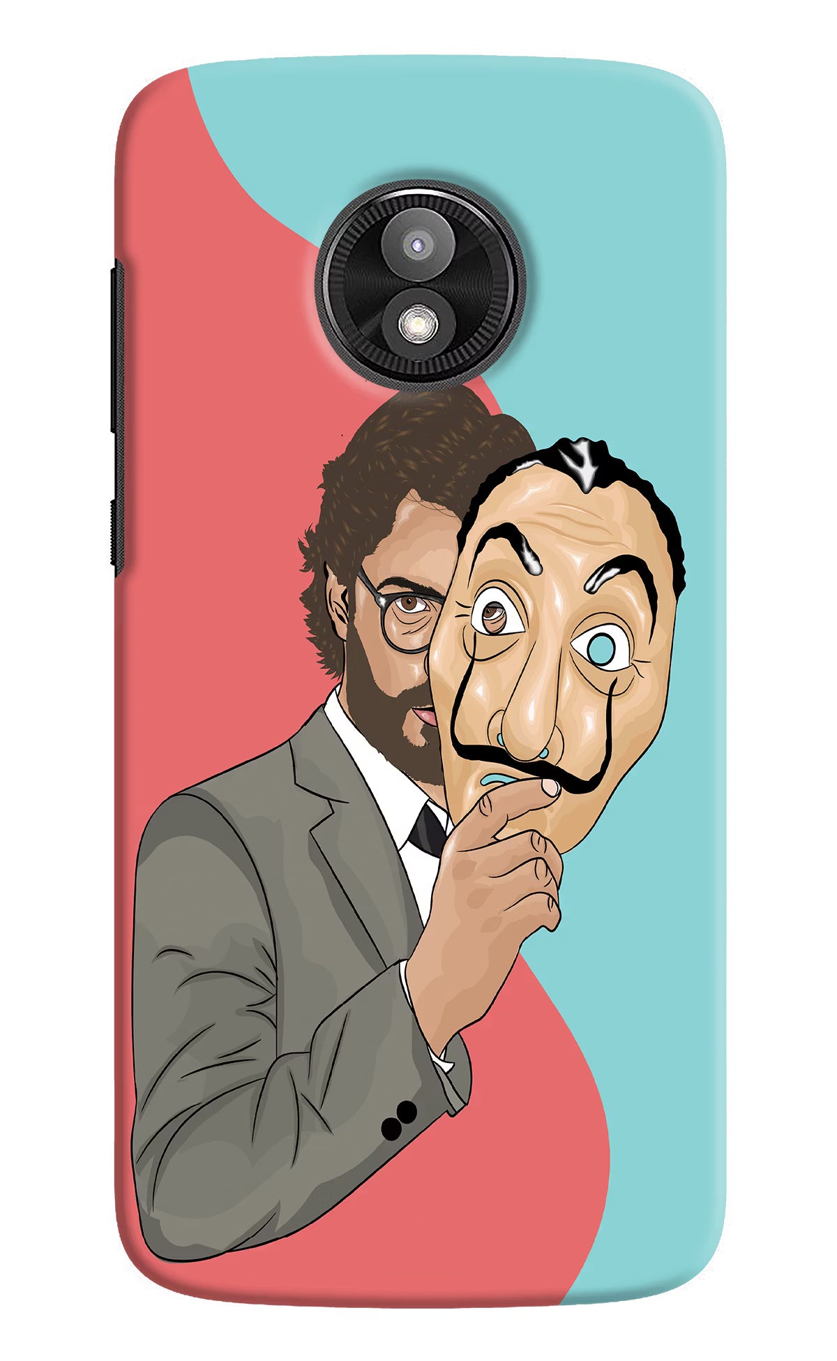 Professor Moto E5 Play Hard Case Back Cover by Casekaro