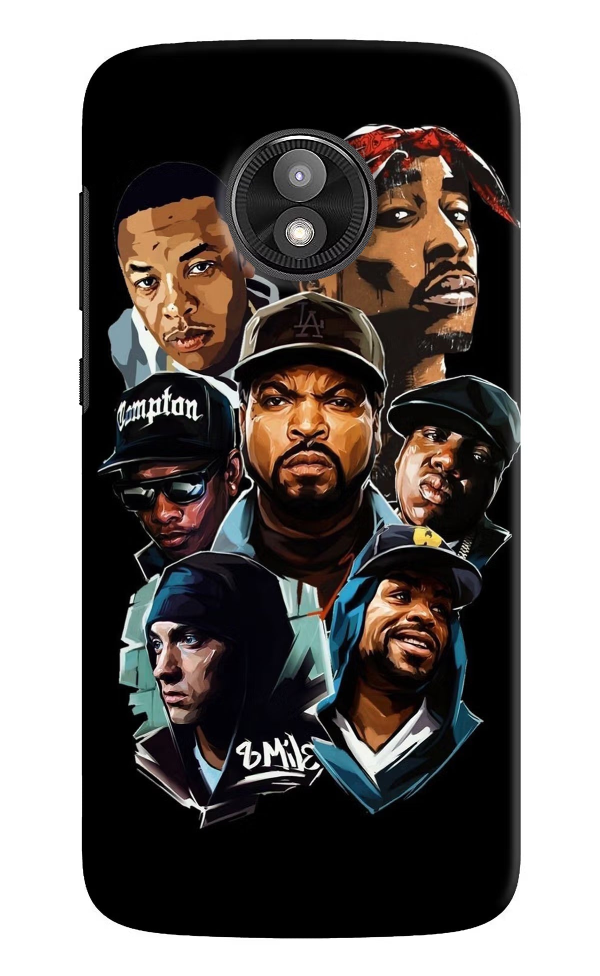 Rappers Moto E5 Play Hard Case Back Cover by Casekaro