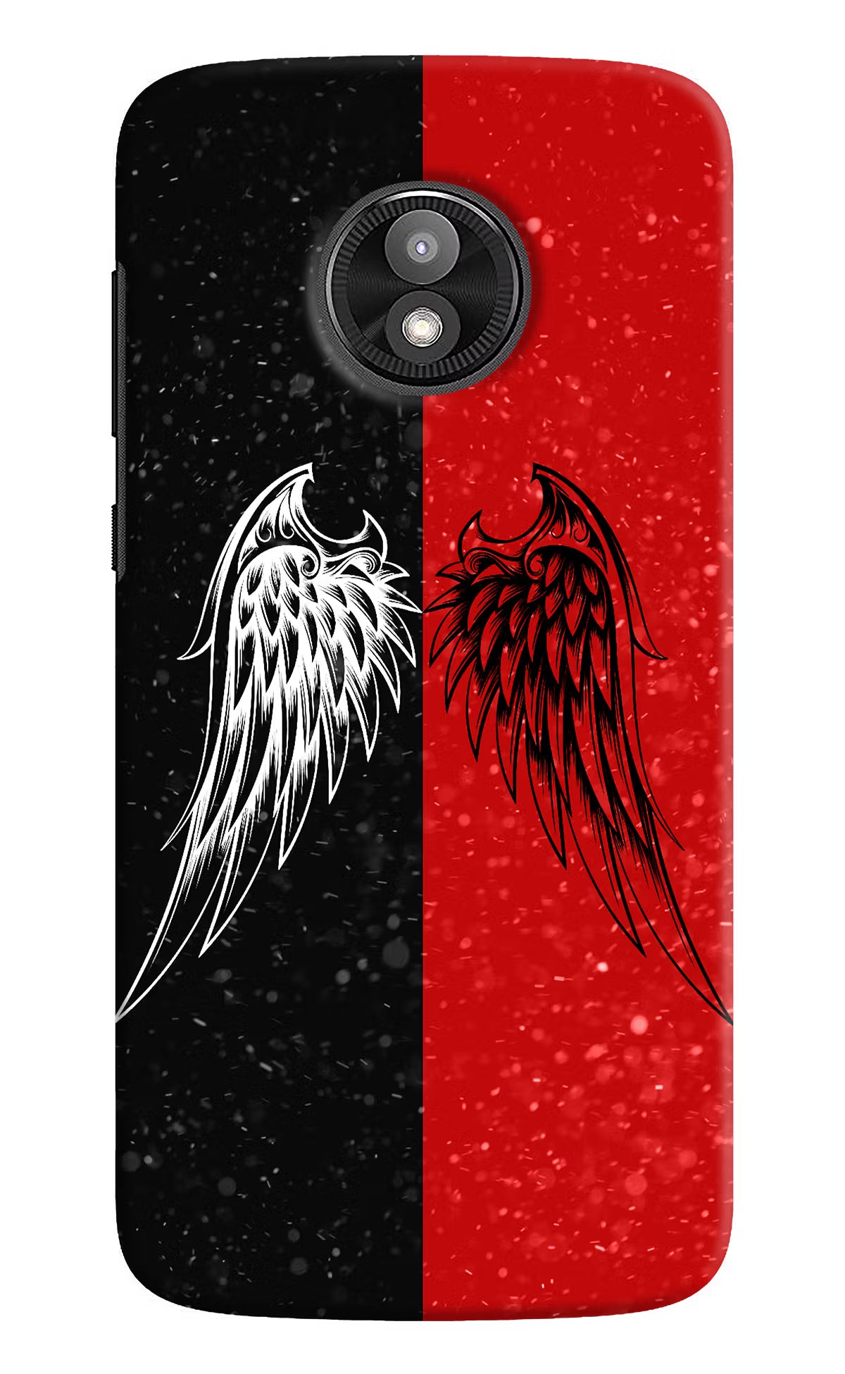 Wings Moto E5 Play Hard Case Back Cover by Casekaro
