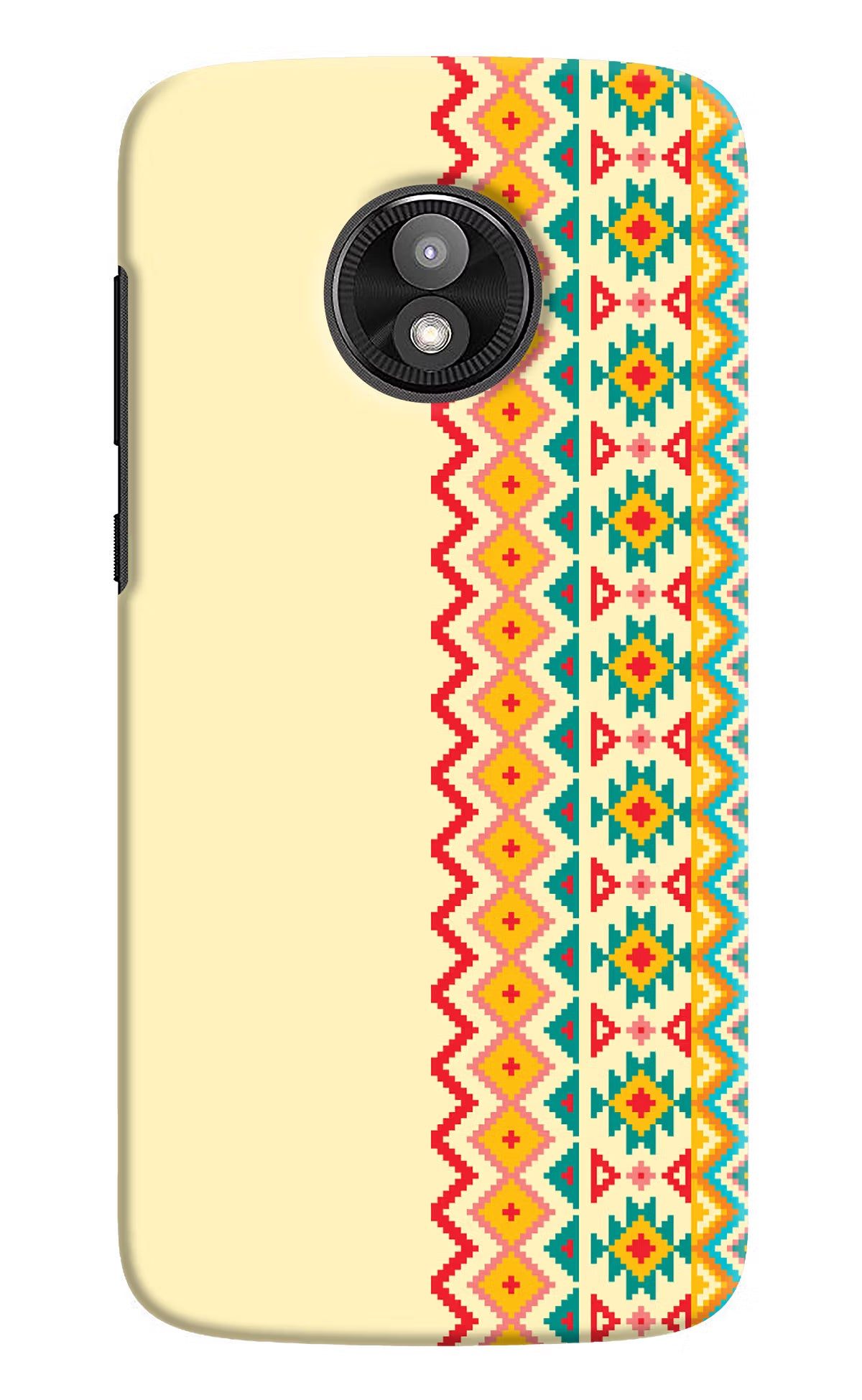 Ethnic Seamless Moto E5 Play Hard Case Back Cover by Casekaro