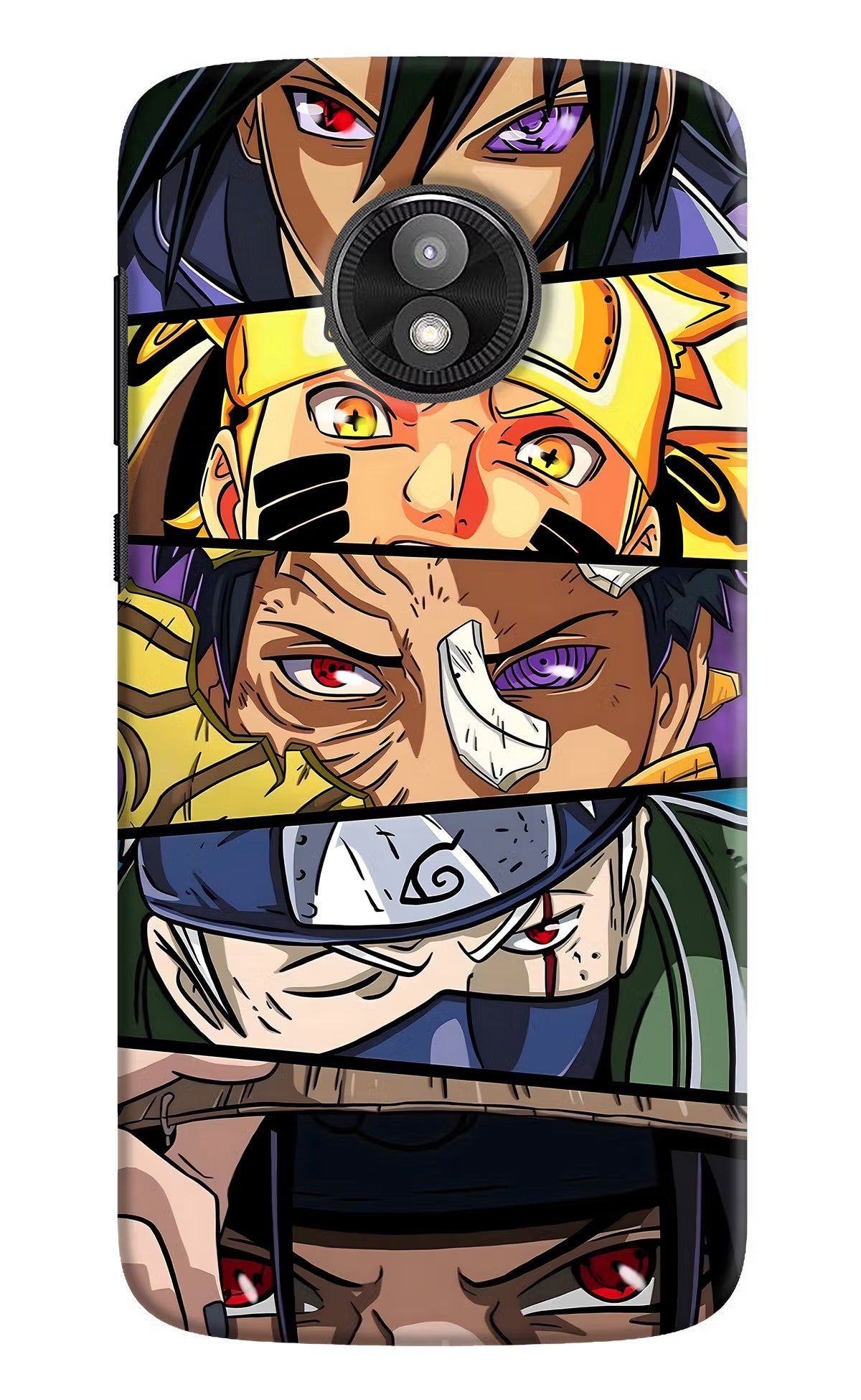 Naruto Character Moto E5 Play Hard Case Back Cover by Casekaro
