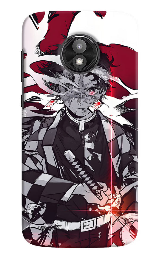 Demon Slayer Moto E5 Play Hard Case Back Cover by Casekaro