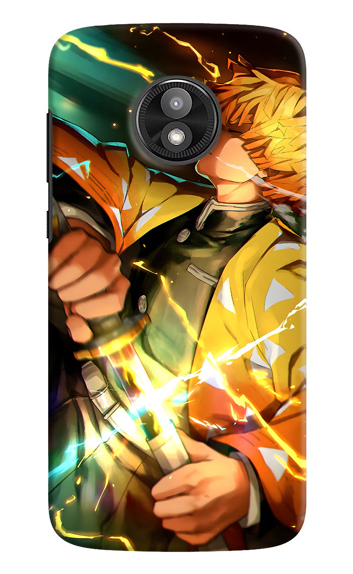 Demon Slayer Moto E5 Play Hard Case Back Cover by Casekaro