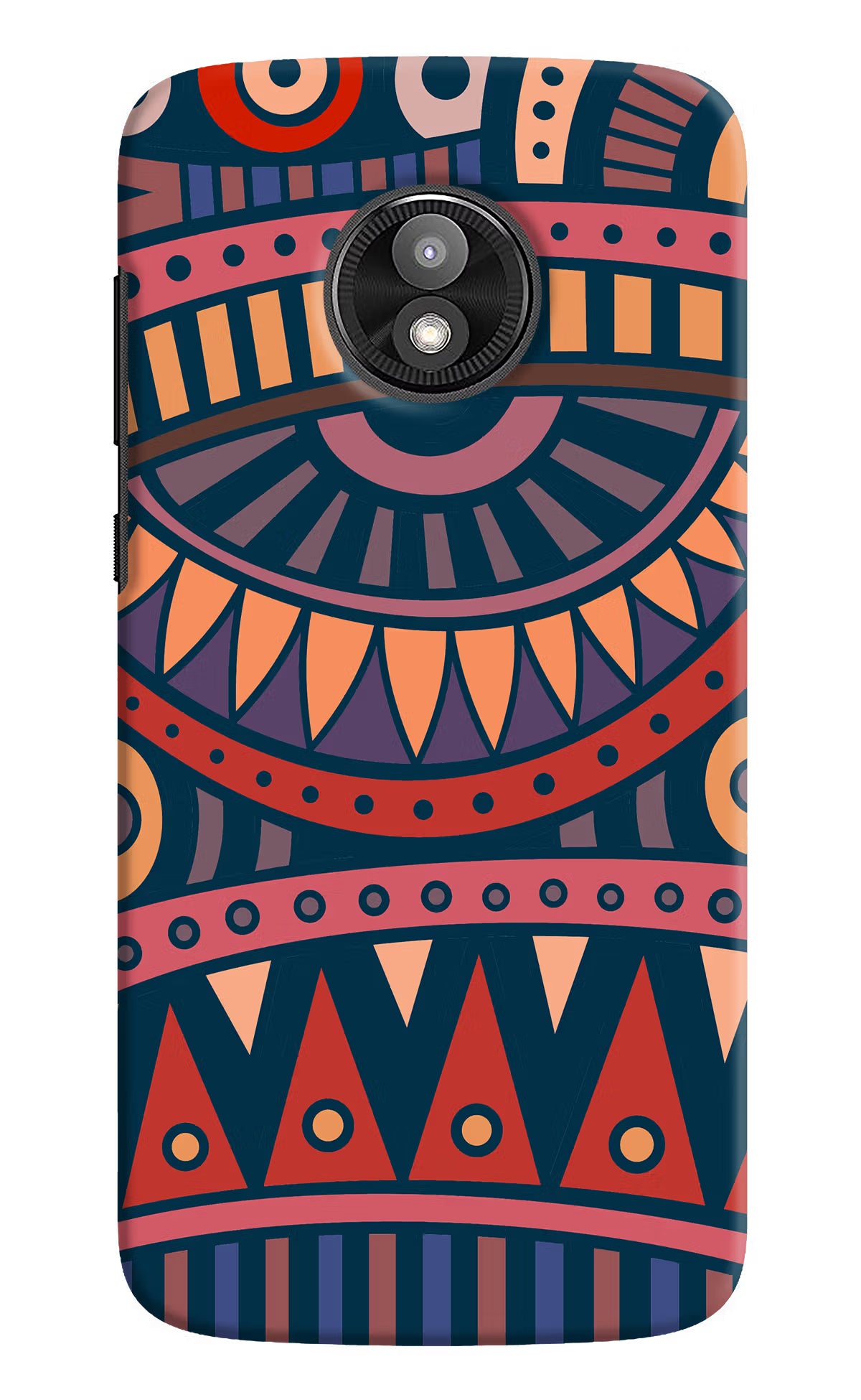 African Culture Design Moto E5 Play Hard Case Back Cover by Casekaro