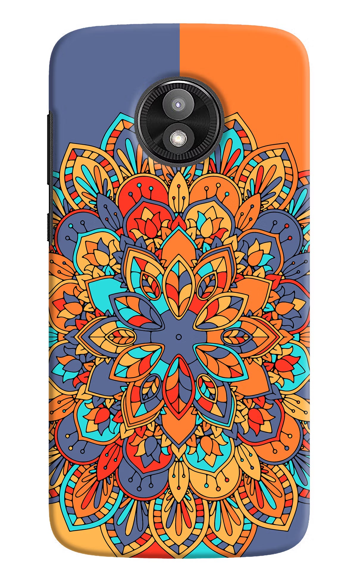 Color Mandala Moto E5 Play Hard Case Back Cover by Casekaro