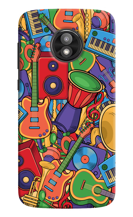 Music Instrument Doodle Moto E5 Play Hard Case Back Cover by Casekaro