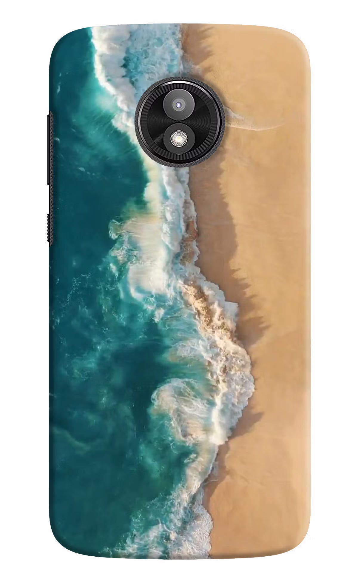 Ocean Beach Moto E5 Play Hard Case Back Cover by Casekaro