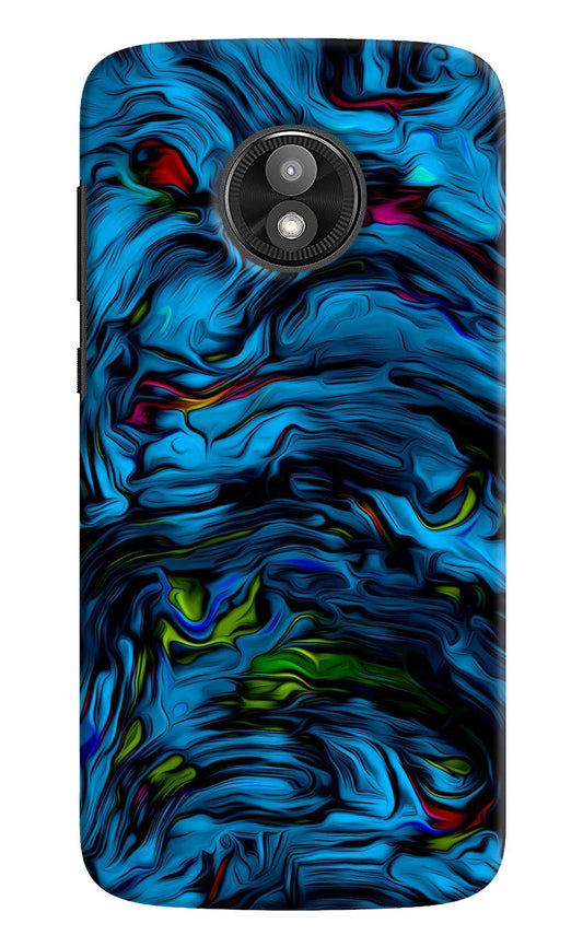 Dark Blue Abstract Moto E5 Play Back Cover