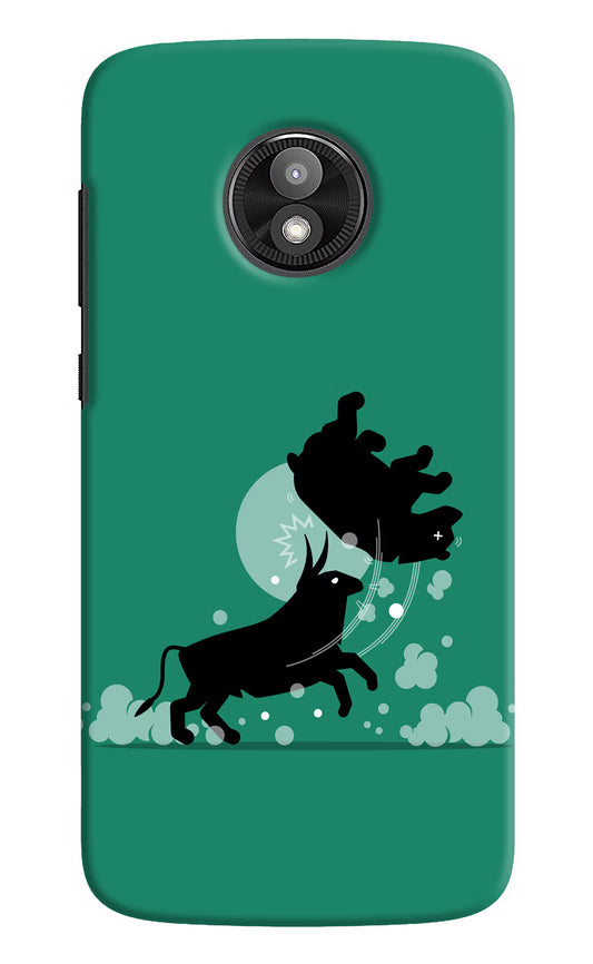 Bull Conqueror Moto E5 Play Hard Case Back Cover by Casekaro