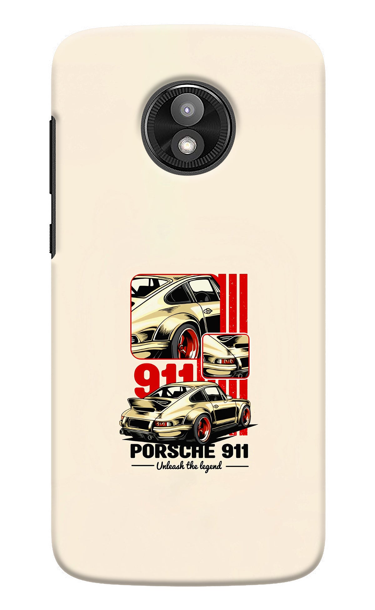 Classic Porsche 911 Moto E5 Play Back Cover