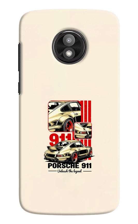 Classic Porsche 911 Moto E5 Play Hard Case Back Cover by Casekaro
