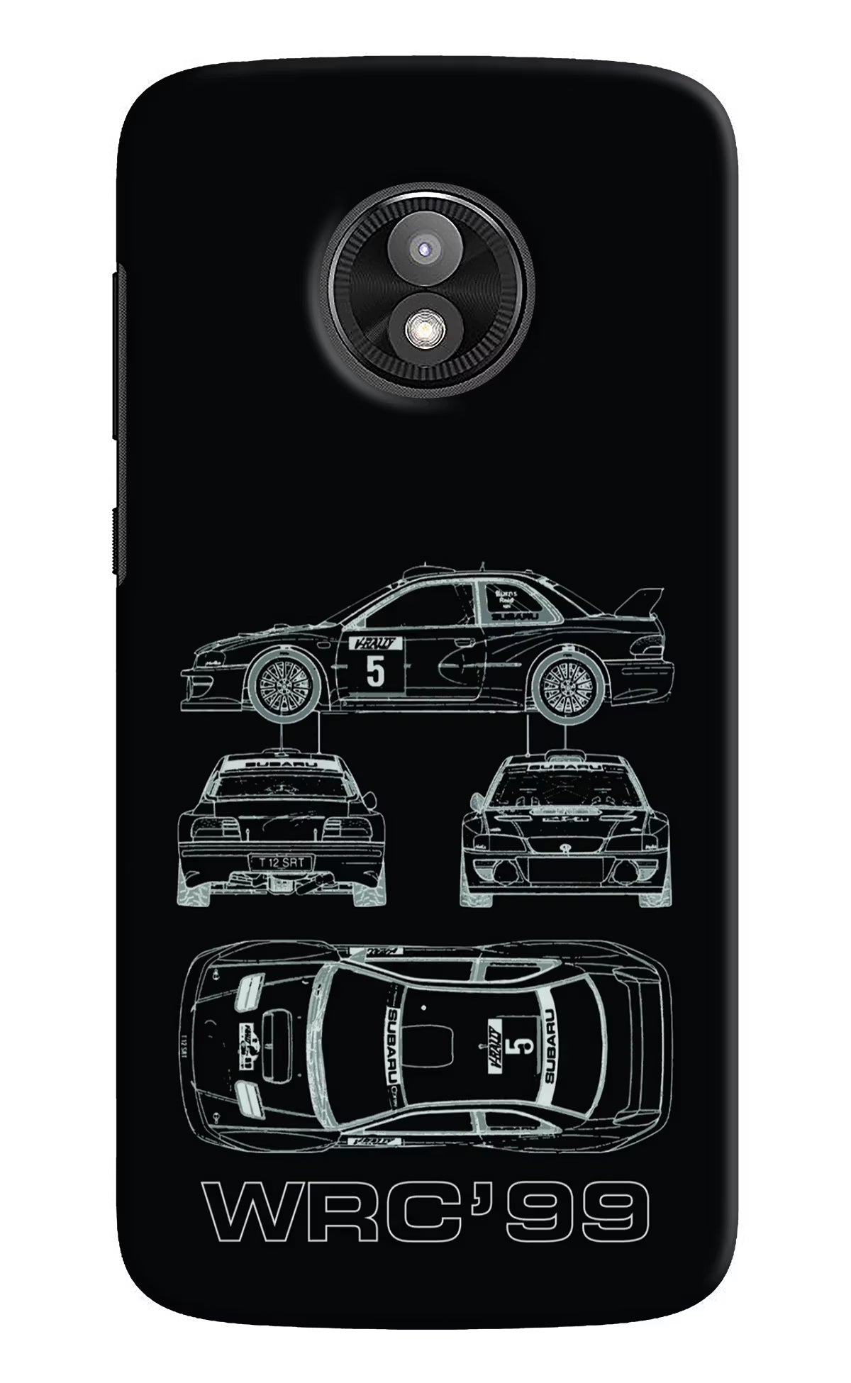 WRC'99 Moto E5 Play Hard Case Back Cover by Casekaro