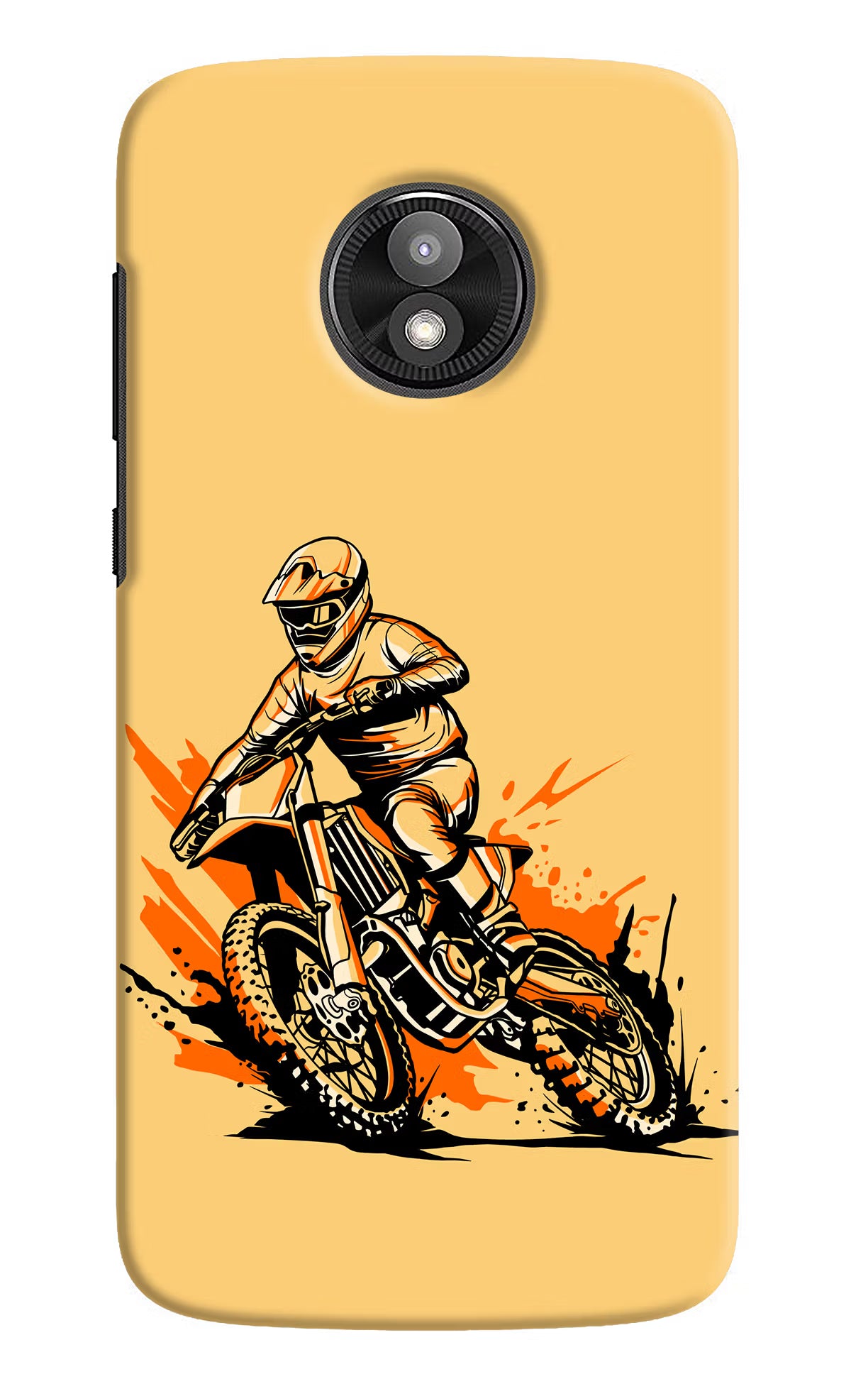 Off-Road Fury Moto E5 Play Hard Case Back Cover by Casekaro