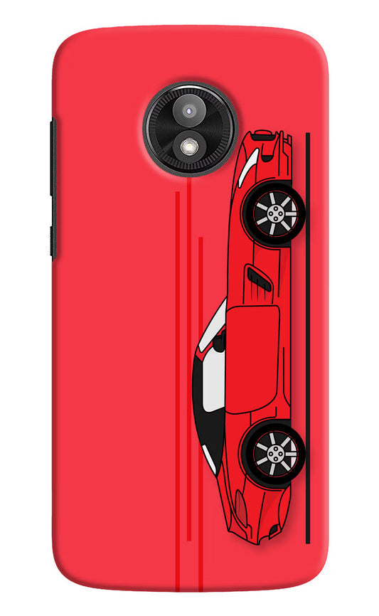 Red Velocity Moto E5 Play Hard Case Back Cover by Casekaro