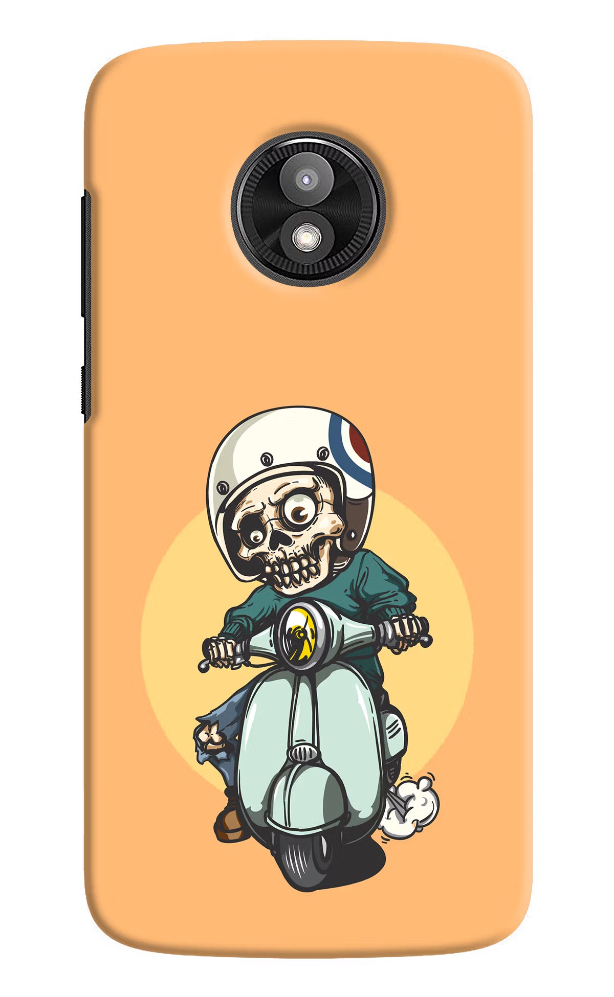 Undead Biker Moto E5 Play Hard Case Back Cover by Casekaro
