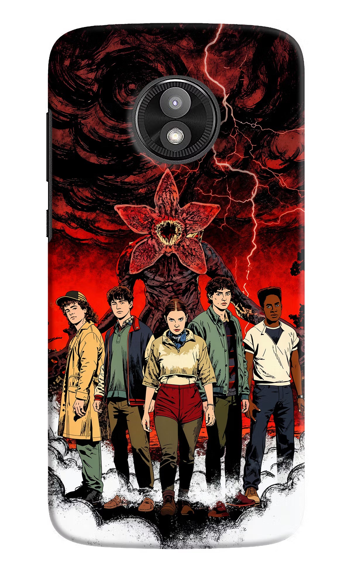Ordinary Things Characters Moto E5 Play Hard Case Back Cover by Casekaro