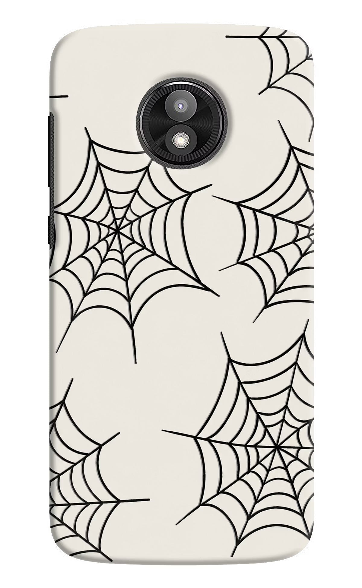 Spider Web Moto E5 Play Hard Case Back Cover by Casekaro