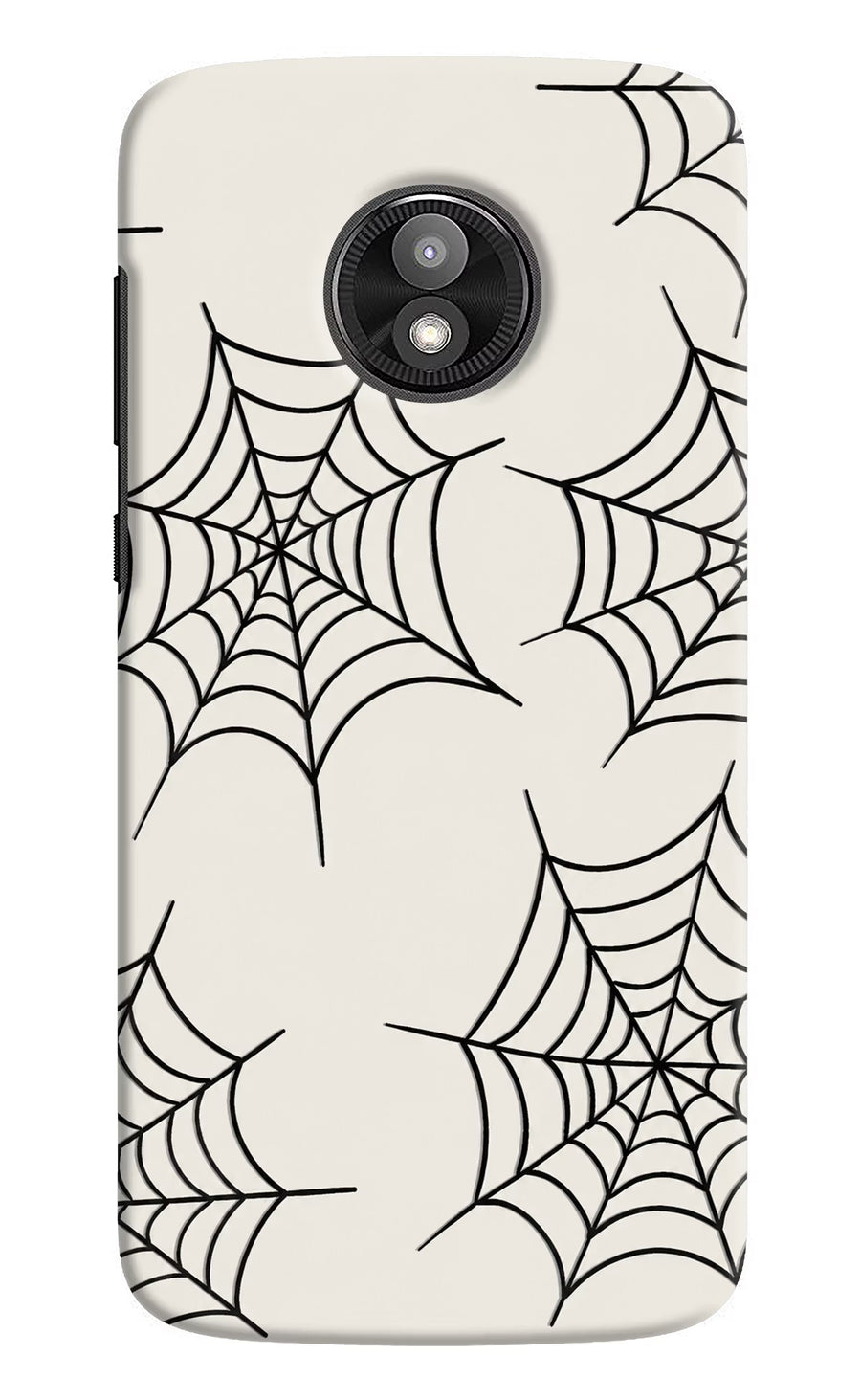 Spider Web Moto E5 Play Back Cover, Hard case