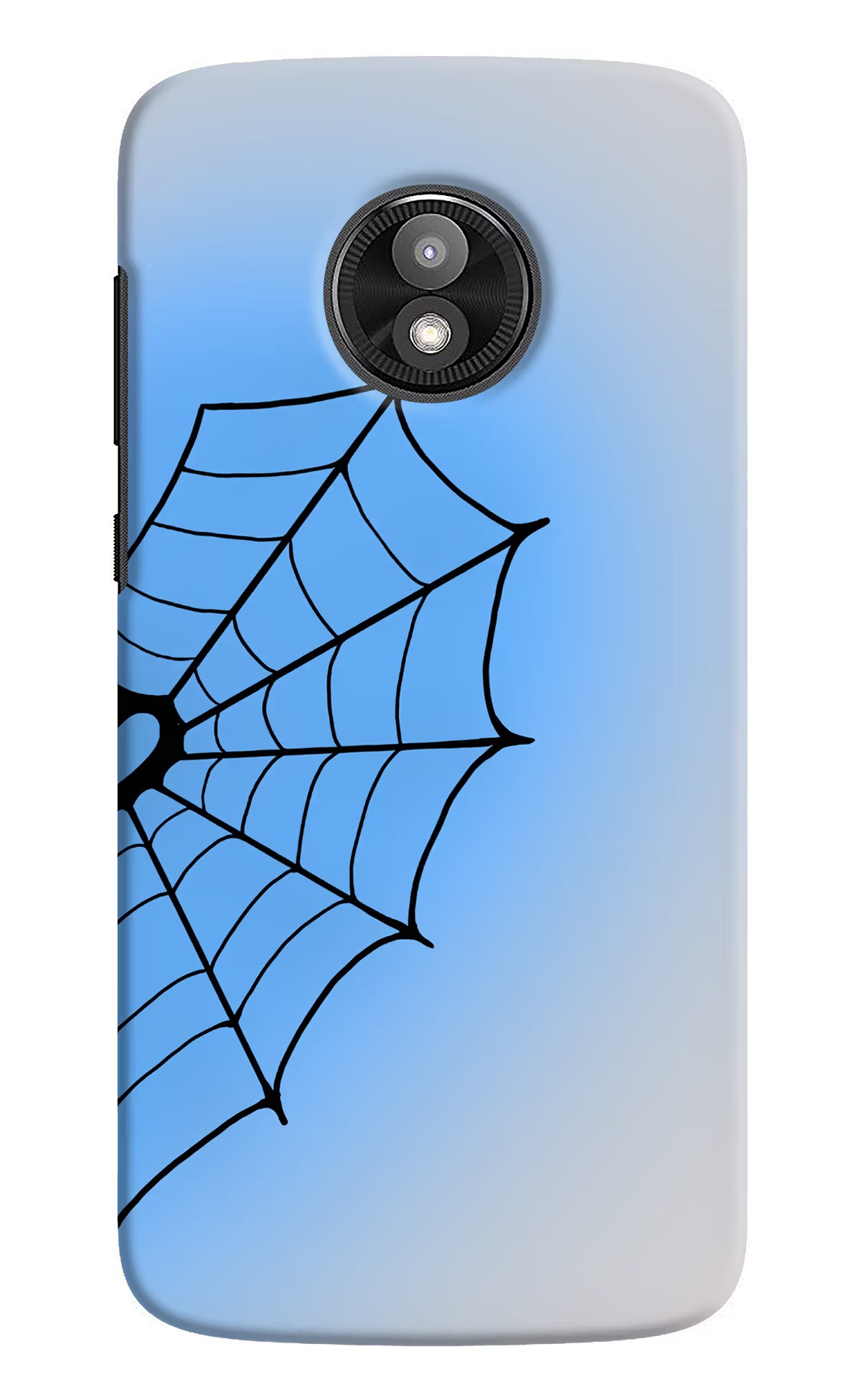Blue Web Moto E5 Play Back Cover