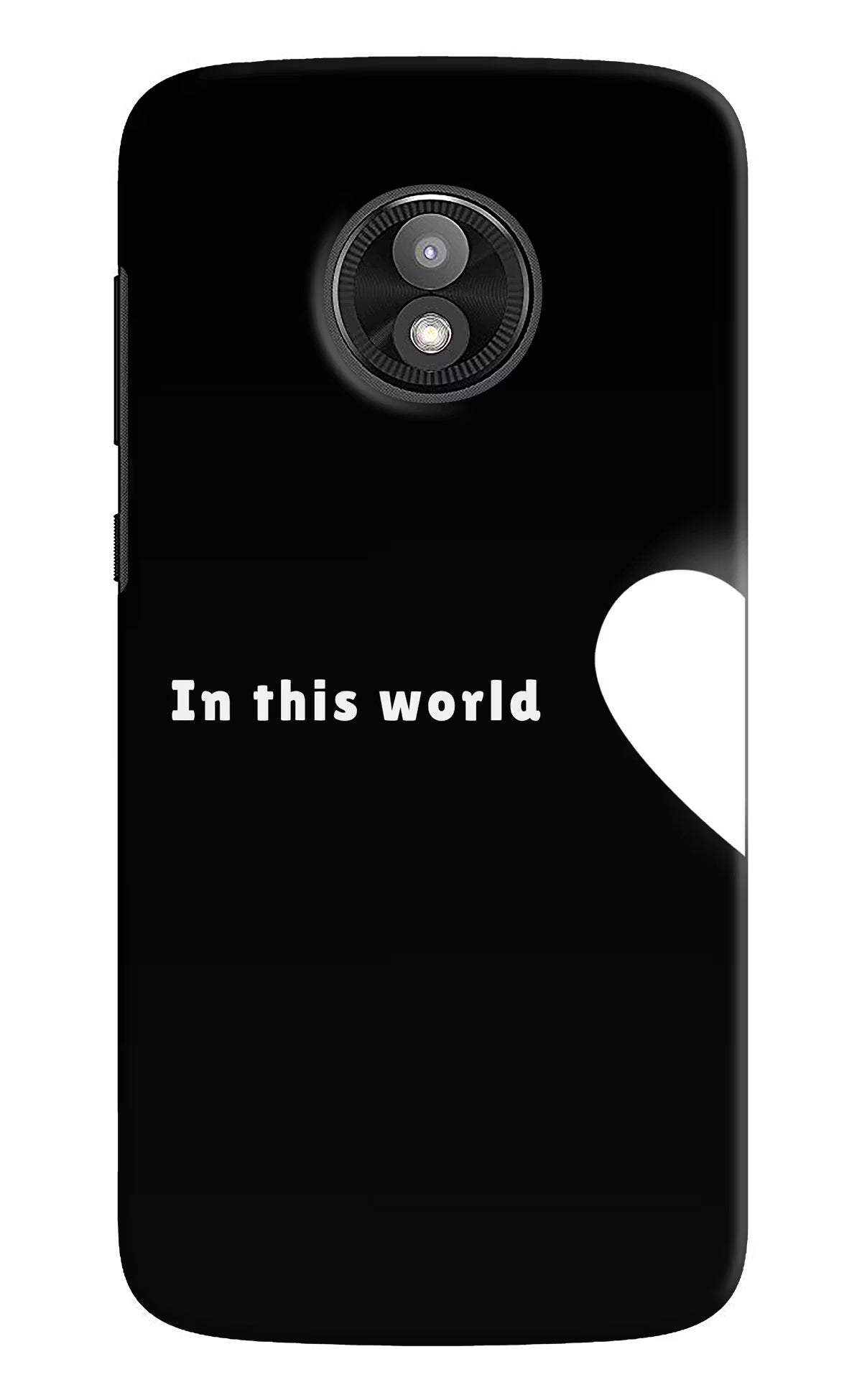 This World Moto E5 Play Back Cover
