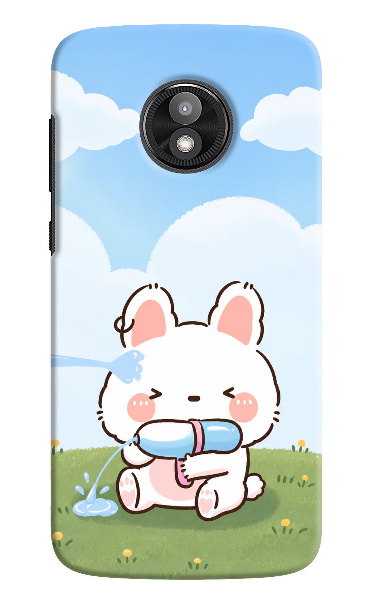 Bunny Treat Moto E5 Play Back Cover