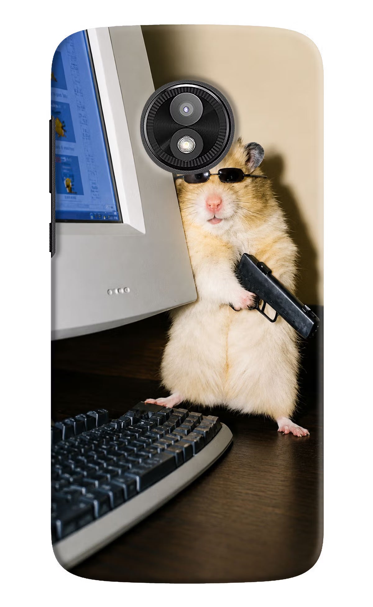 Hacker Hamster Moto E5 Play Back Cover