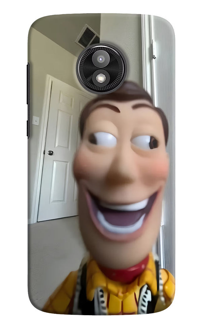 Side Eye Woody Moto E5 Play Hard Case Back Cover by Casekaro
