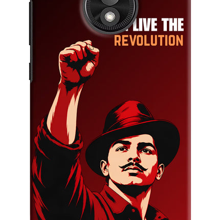 Bhagat Singh Revolution Moto E5 Play Back Cover