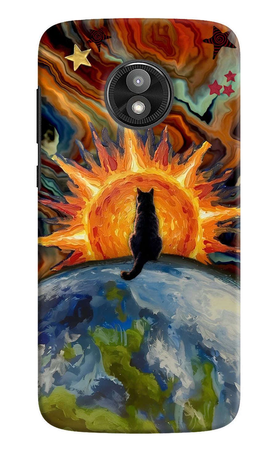 Sunrise Beyond Moto E5 Play Back Cover, Hard case