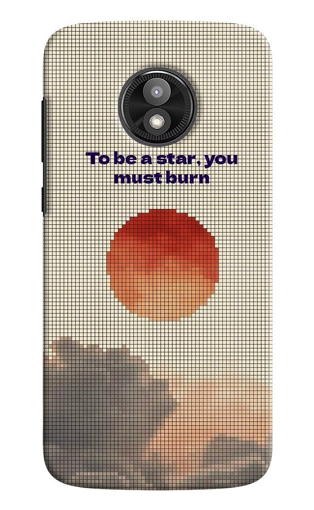 Pixel Sun Moto E5 Play Hard Case Back Cover by Casekaro