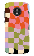 Wavy Grid Moto E5 Play Hard Case Back Cover by Casekaro