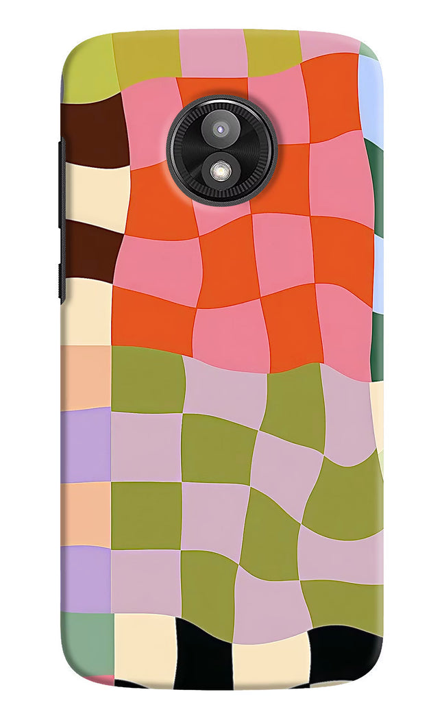 Wavy Grid Moto E5 Play Hard Case Back Cover by Casekaro