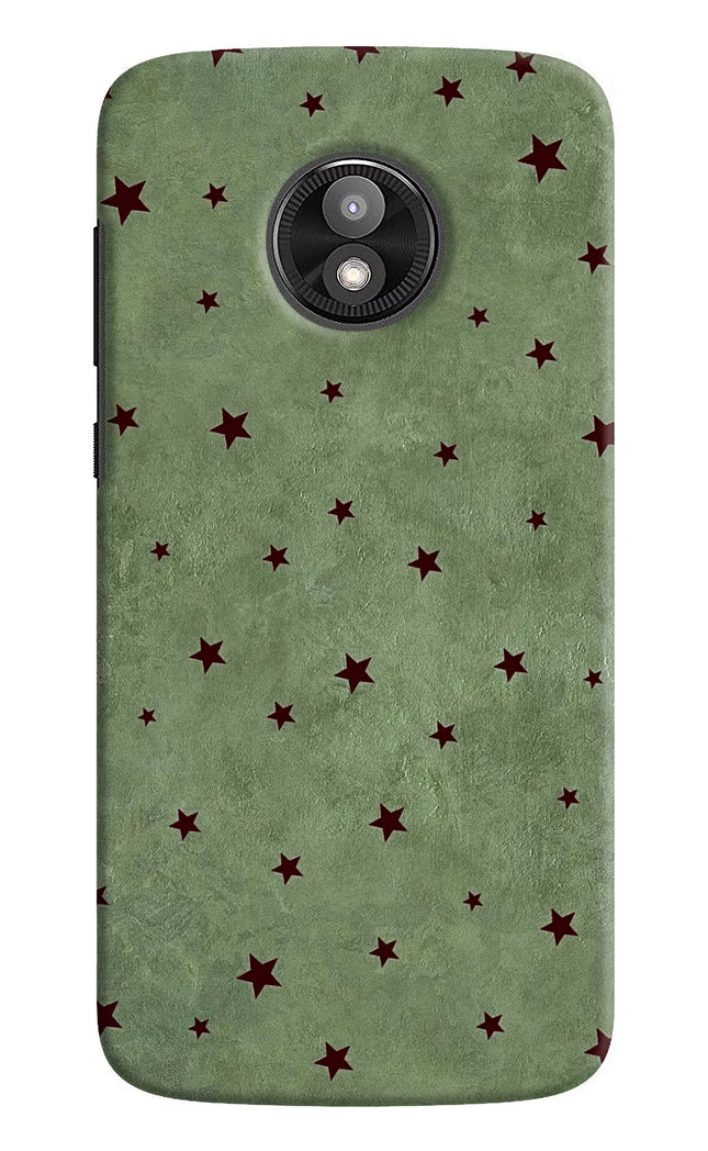 Green Stars Moto E5 Play Hard Case Back Cover by Casekaro