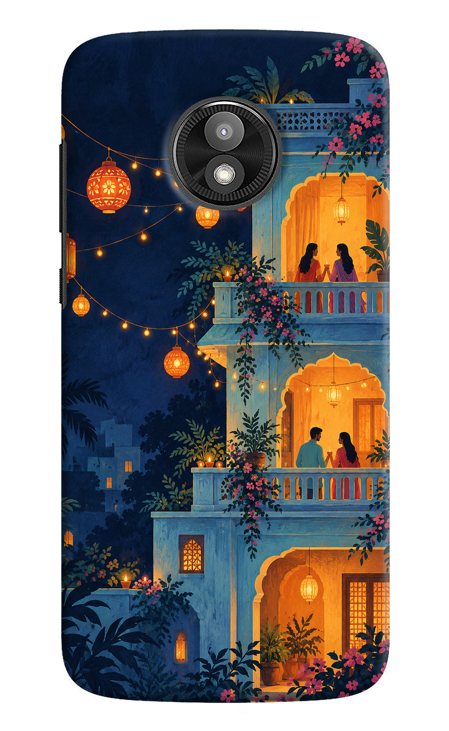 Balcony Glow Moto E5 Play Back Cover, Hard case