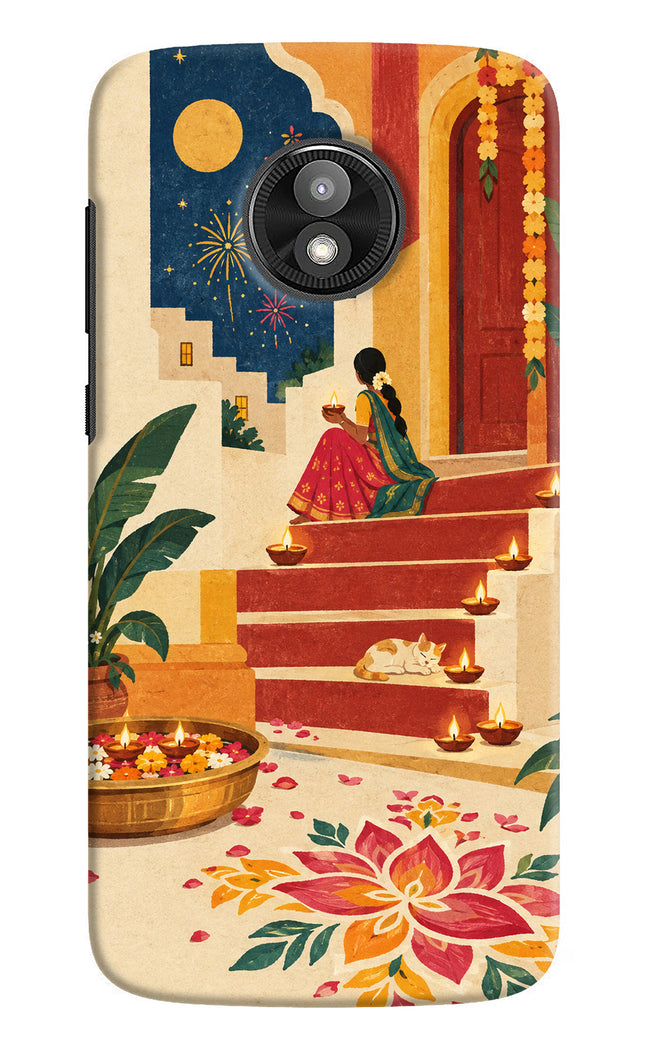 Diwali Rangoli Moto E5 Play Back Cover
