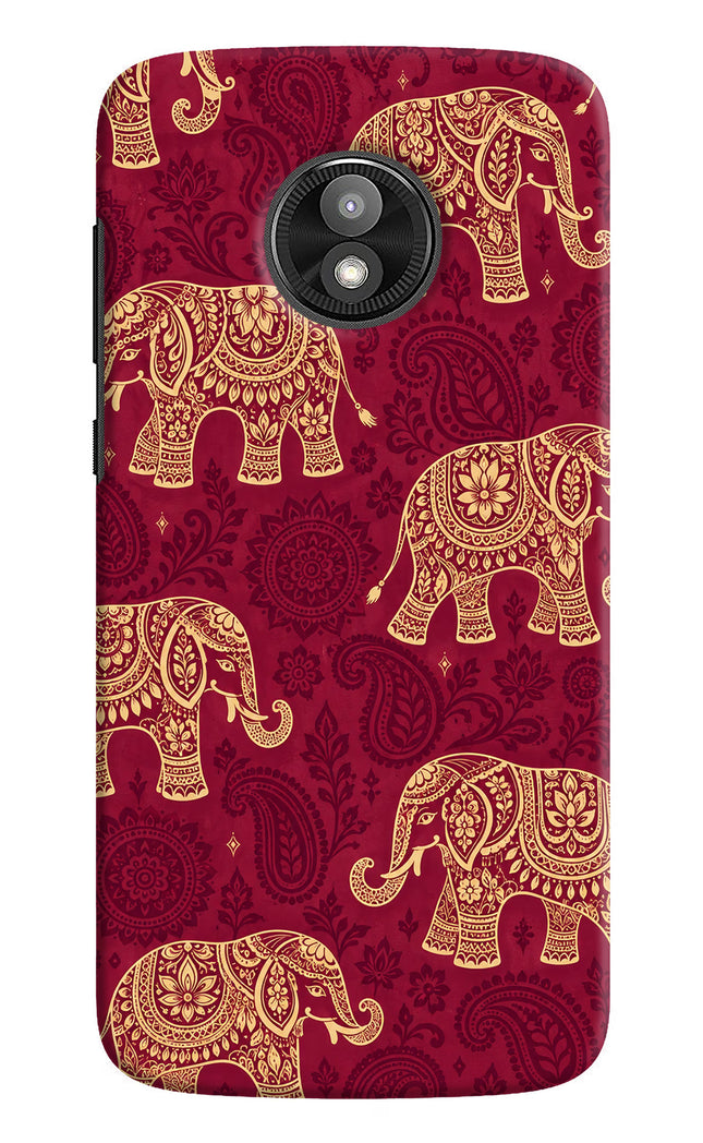 Maroon Elephant Moto E5 Play Back Cover