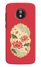 Pink Lotus Moto E5 Play Back Cover
