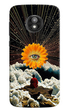 Cosmic Flower Moto E5 Play Hard Case Back Cover by Casekaro