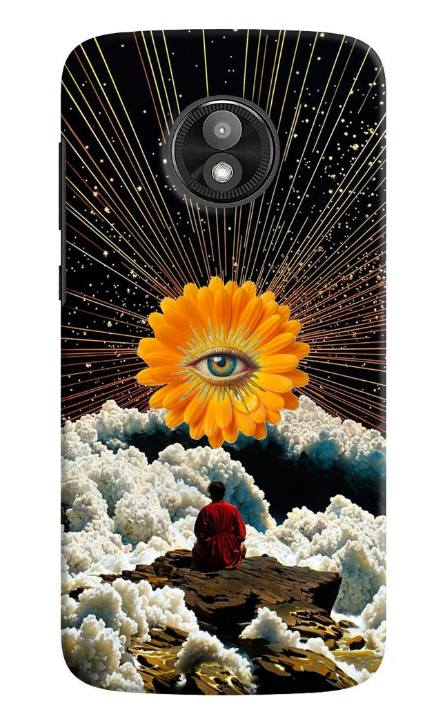 Cosmic Flower Moto E5 Play Hard Case Back Cover by Casekaro