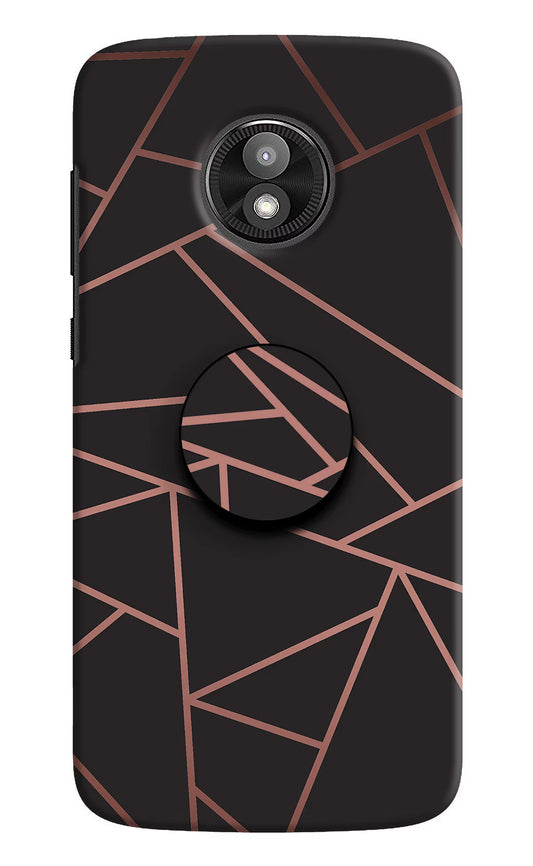 Geometric Pattern Moto E5 Play Pop Case by Casekaro