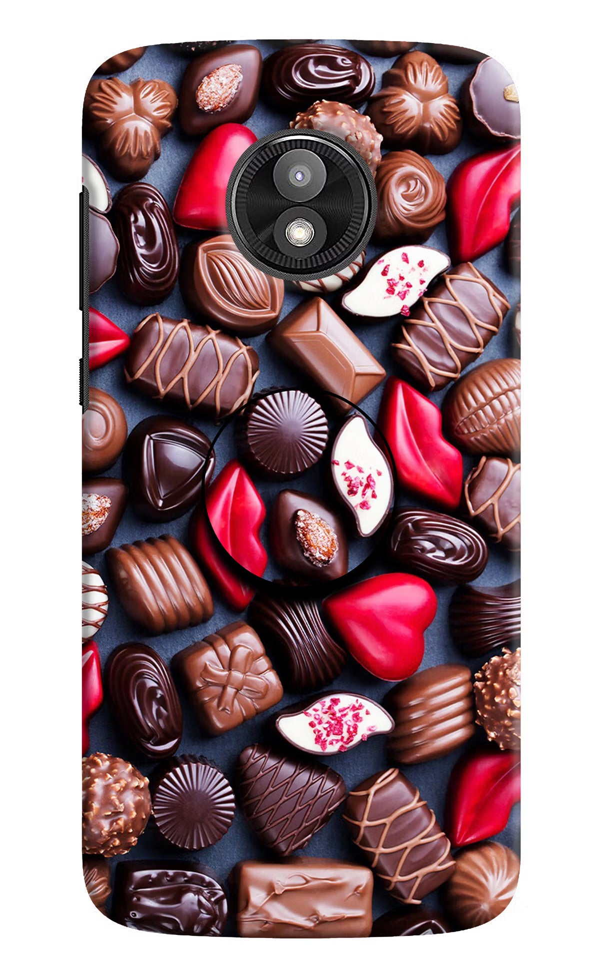 Chocolates Moto E5 Play Pop Case by Casekaro