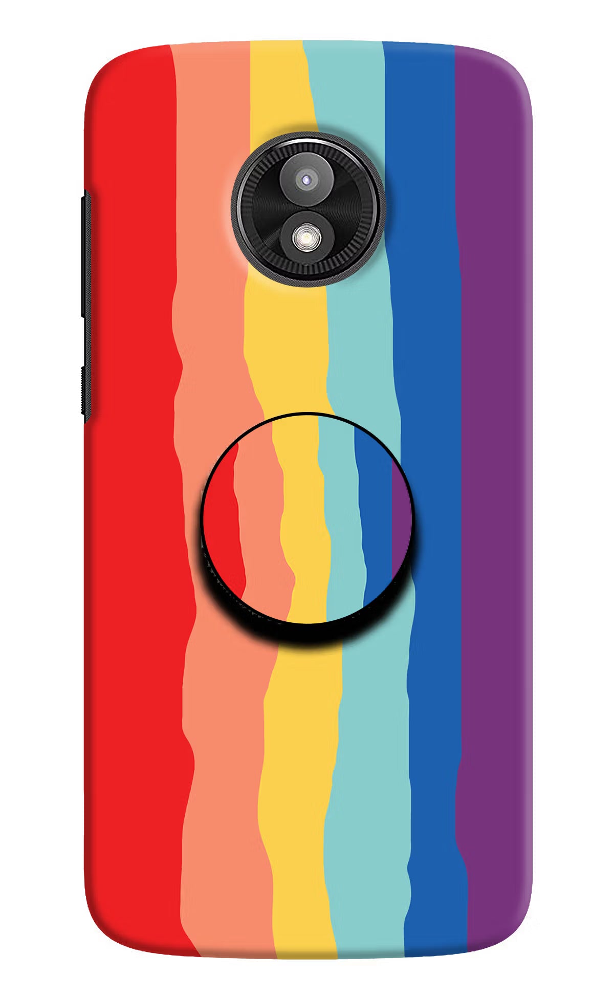 Rainbow Moto E5 Play Pop Case by Casekaro