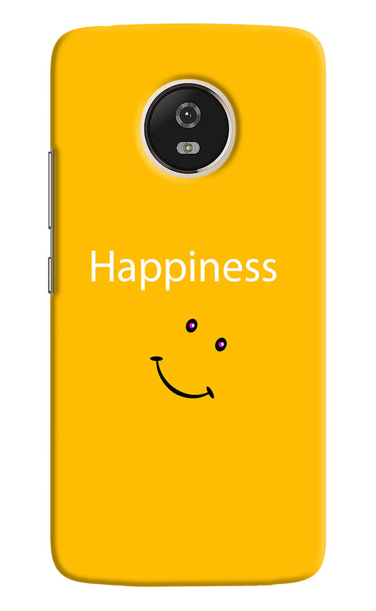 Happiness With Smiley Moto G5 Hard Case Back Cover by Casekaro
