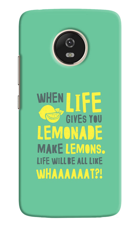 Quote Moto G5 Hard Case Back Cover by Casekaro