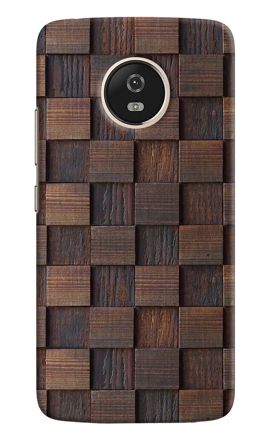 Wooden Cube Design Moto G5 Hard Case Back Cover by Casekaro