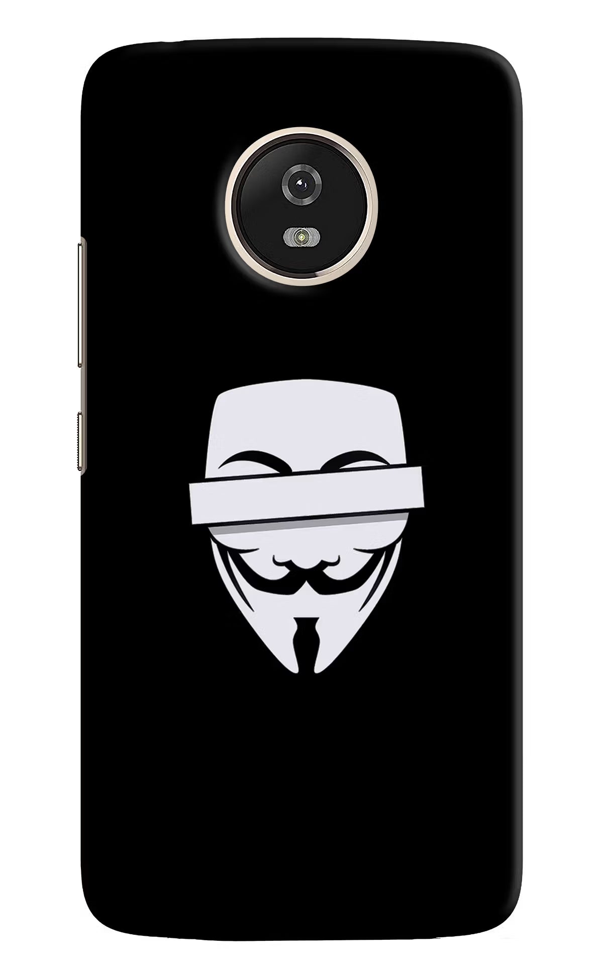 Anonymous Face Moto G5 Hard Case Back Cover by Casekaro