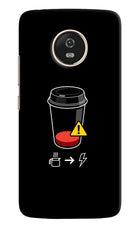 Coffee Moto G5 Hard Case Back Cover by Casekaro
