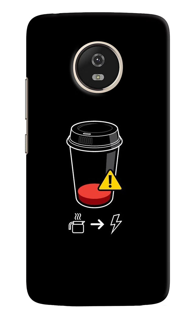 Coffee Moto G5 Hard Case Back Cover by Casekaro