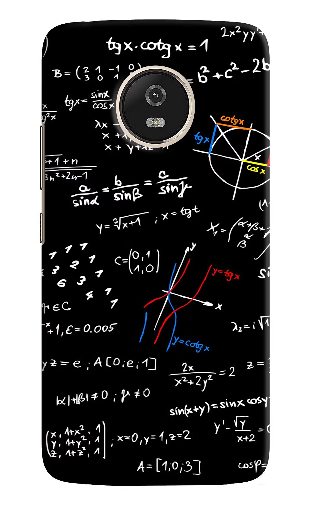 Mathematics Formula Moto G5 Hard Case Back Cover by Casekaro